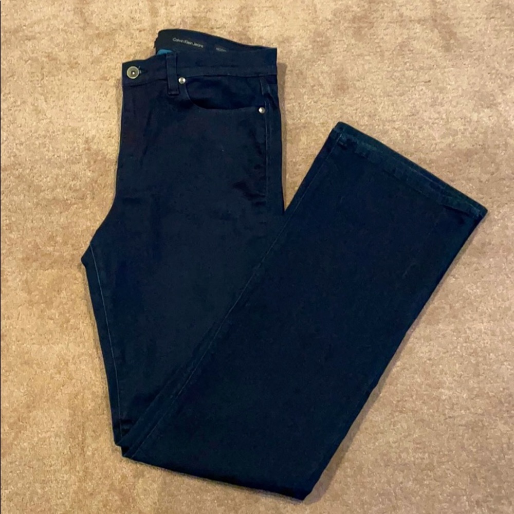 Calvin Klein dark blue modern boot jeans